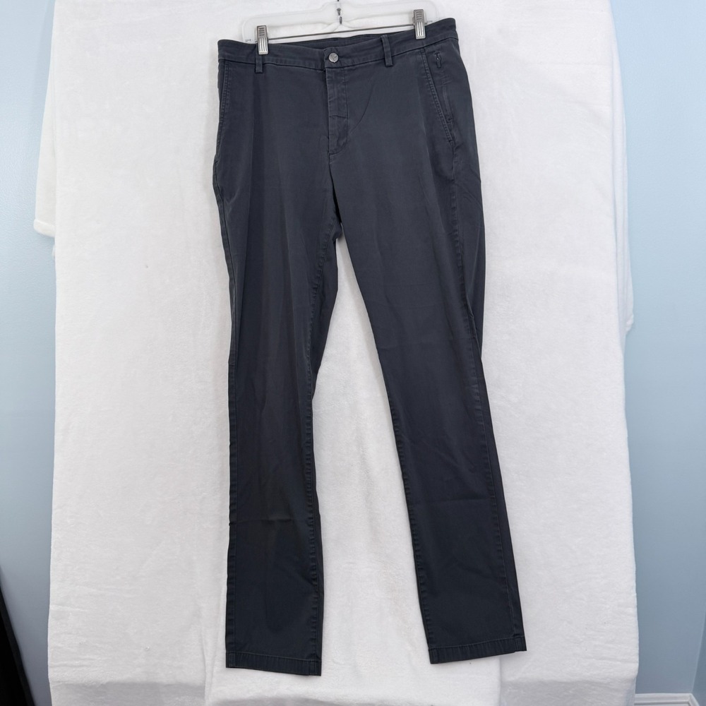 Birddogs Pants Mens 34x34 (34x32) Gray Slim Fit Golf Performance